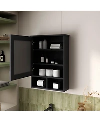 Fm Furniture Poston medicine cabinet with a door and mirror included