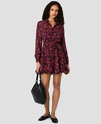 French Connection Women's Marina Aurora Floral Long-Sleeve Mini Dress
