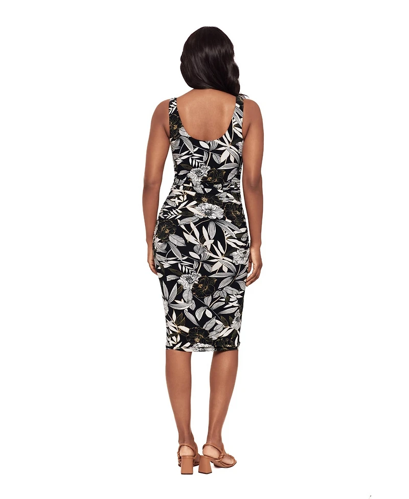 Body by Miraclesuit Women's Suki Shaping Floral Scoop Neck Dress