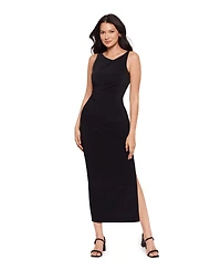 Body by Miraclesuit Women's V-Neck Ruched Shaping Maxi Dress