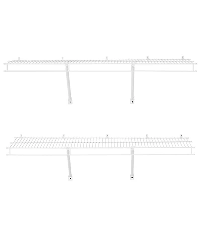 Slickblue Set of 2 Wall Mounted Wire Shelves for Closet and Office