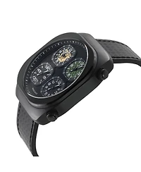 GV2 by Gevril Men's Swiss Made Quattro Swiss Quartz Italian Leather Strap Watch