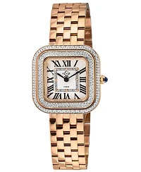 GV2 by Gevril Women's Bellagio Swiss Quartz Ip Stainless Steel Bracelet Diamond Watch