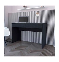 Fm Furniture Oslo Computer Desk with Two Drawers and Storage
