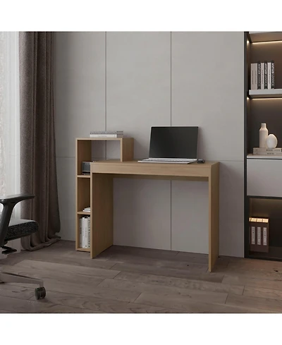 Fm Furniture Salome Computer Desk with Open Storage