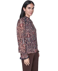 Tommy Hilfiger Women's Lace Long-Sleeve Blouse