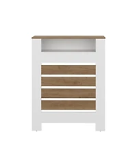 Fm Furniture Risk Radiator Cover with Storage, Space,Saving Design
