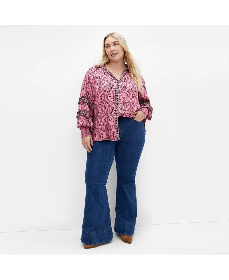 City Chic Women's Plus Dreamweaver Shirt