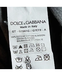 Pre-Owned Dolce & Gabbana Women's Distressed Signal Corps Graphic V-Neck T-Shirt