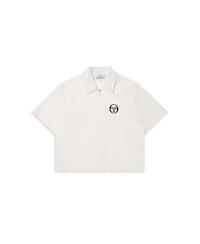 Sergio Tacchini Women's Piano Cabana Short-Sleeve Full-Zip Top