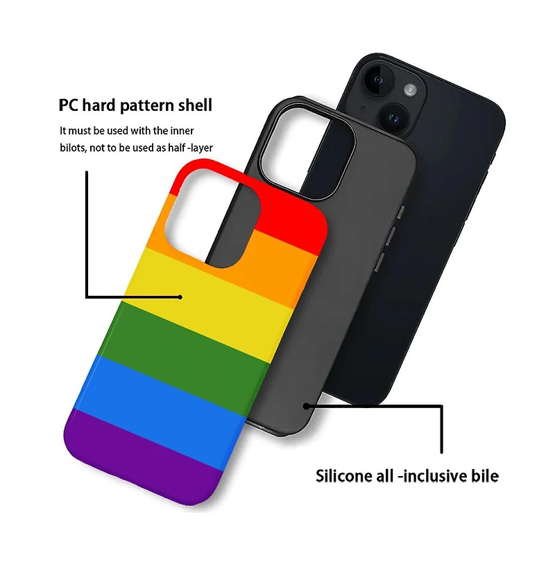Lisen Dual-Layer Phone Case Compatible with Apple iPhone 14 Plus