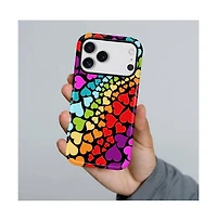 Lisen Rainbow Heart Flow Dual-Layer Phone Case Compatible with Apple iPhone 17 Pro