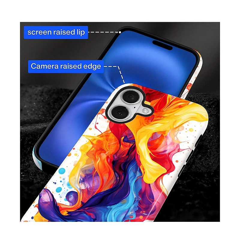 Lisen 2-Layer Military-Grade Phone Case Compatible with Apple iPhone 15 Pro