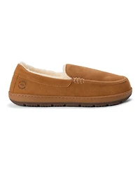 Dearfoams Men's Fitzgerald Genuine Suede Moccasin Slippers