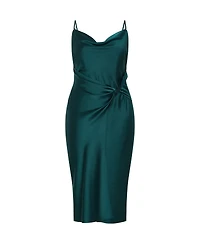 City Chic Plus Adelina Twist Slip Dress
