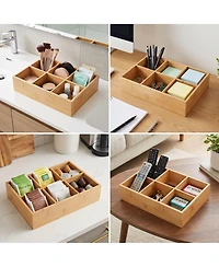 Danrong Modular Wooden Drawer Organizer Set Multi Purpose Storage Trays