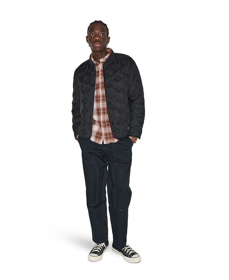 Converse Men's Starwork Chevron Quilted Regular-Fit Jacket