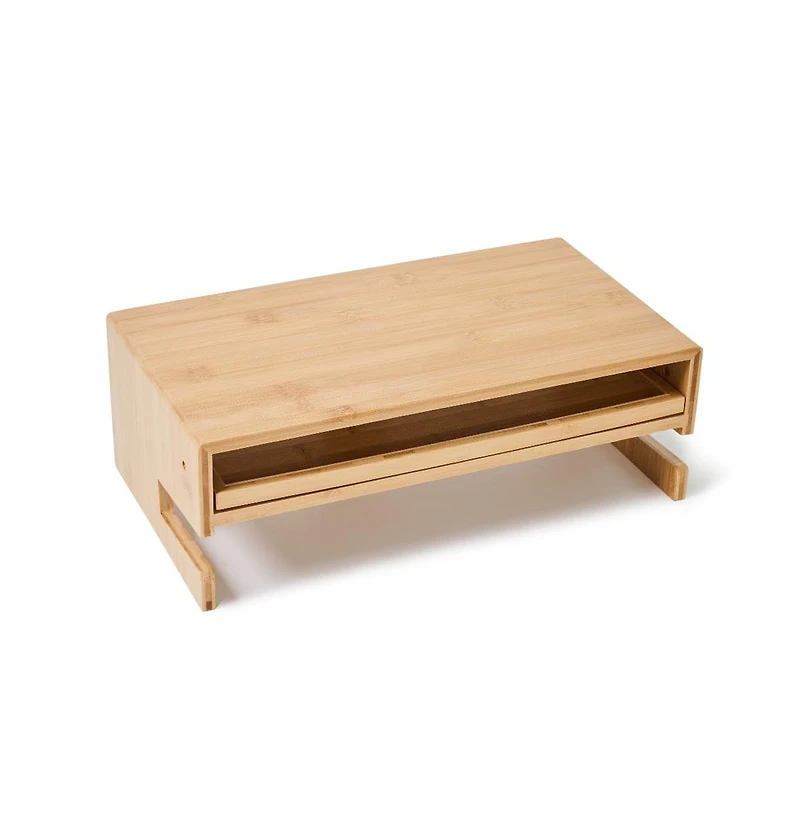 Danrong Monitor Stand Riser with Drawer and Phone Holder Non Slip Desk Organizer