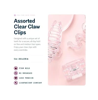Gimme Beauty Fine Hair Claw Clips Durable, No-Slip Design for Thin Hair 3 Pack