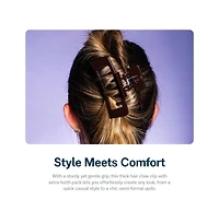Gimme Beauty Thick Hair Extra Teeth Claw Clips Double Layer Non-Slip Claws for Long and Curly Hair 2 Pack
