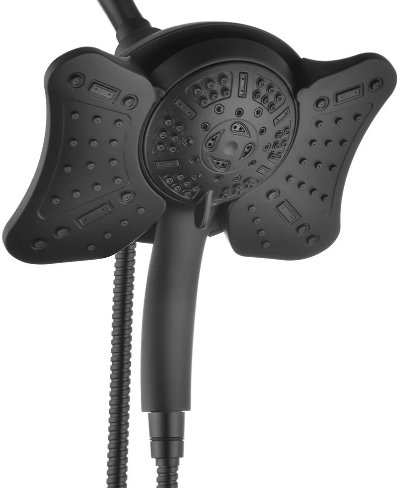 Cyqbd 1.8 Gpm Shower Head Handheld 2 1 Rainfall 9 Modes