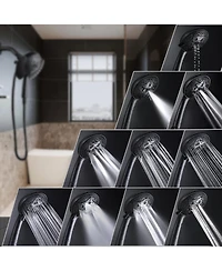 Cyqbd 2.5 Gpm Shower Head Handheld Rain 2-in-1 Hose Trim