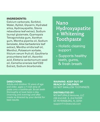 M3 Nano Hydroxyapatite Toothpaste with Calcium, Mint and Spearmint 4.23 Ounce, Pack of 2