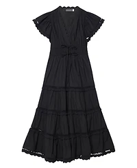 Mint Velvet Women's Cotton Ruffle Maxi Dress