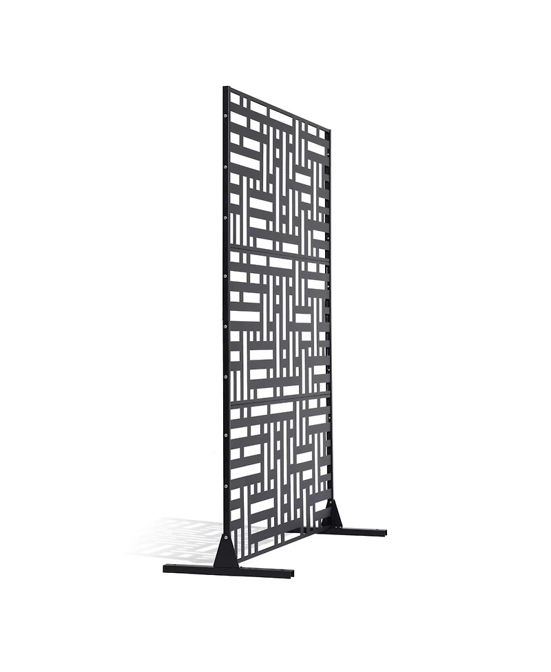 Slickblue 3 Panel Freestanding Privacy Screen for Indoor Outdoor Spaces