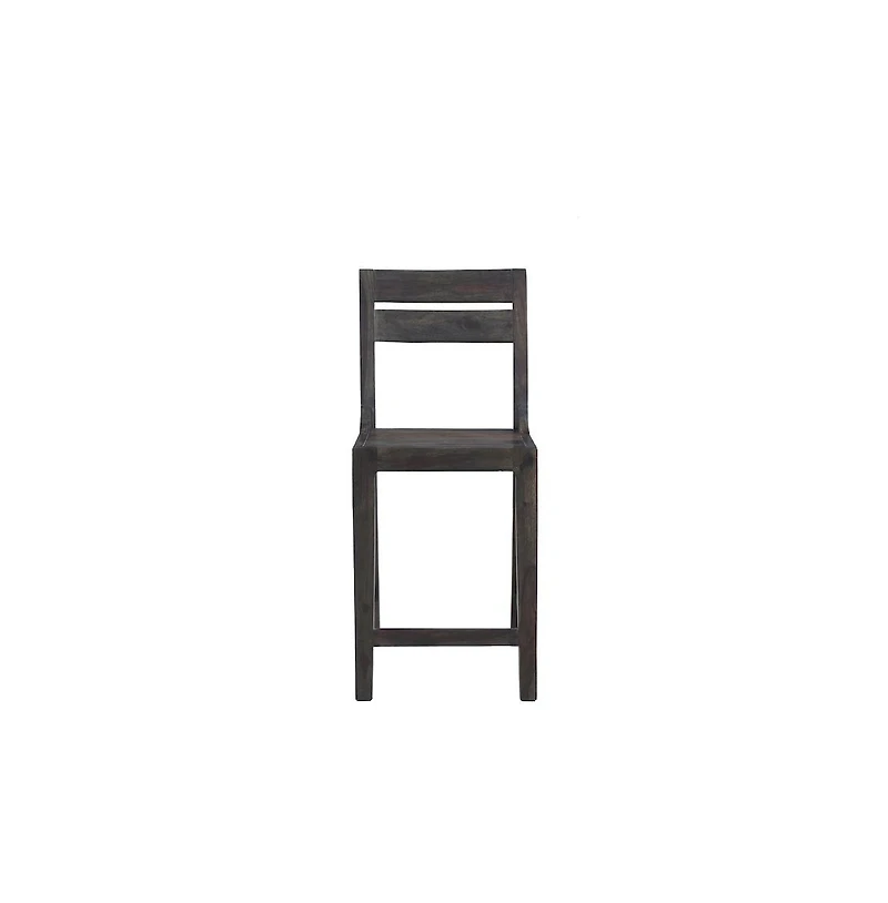 Porter Design Fall River Solid Sheesham Wood 24" Counter Height Dining Chair