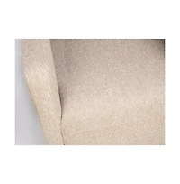 Jofran Lexy Modern Sculpted Curved Upholstered Swivel Accent Chair
