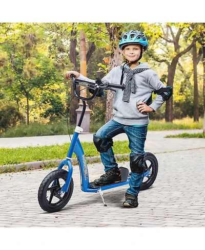 Sevorley Kids Kick Scooter with Adjustable Handlebar, All-Terrain Tires and Non-Slip Deck, Ages 5-12