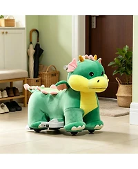 Sevorley 6V Electric Dinosaur Ride-On Toy with Forward Drive and Music, Ages 18-36 Months