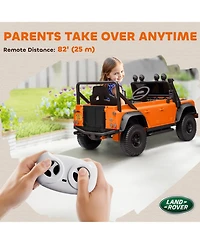 Sevorley 12V Land Rover Defender 110 Svx Kids Ride-On Truck with Parental Remote Control & Led Lights, Ages 37-60 Months