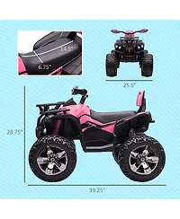 Sevorley 12V Kids Electric Ride-On Car with Led Lights and Music, Ages 3-5 Years