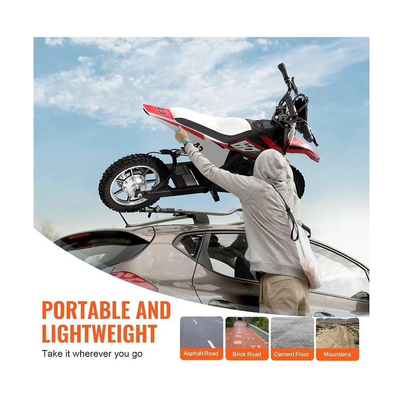 Slickblue 36V Kids Electric Ride On Motorcycle with Dual Brakes, 175 lbs Capacity, Ages 14+