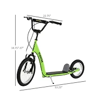 Sevorley Adjustable Handlebar All-Terrain Tires Kids Kick Scooter, Ages 3+