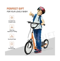 Sevorley Kids Kick Scooter with Adjustable Handlebar, Non-Slip Deck, All-Terrain Tires, Ages 3+