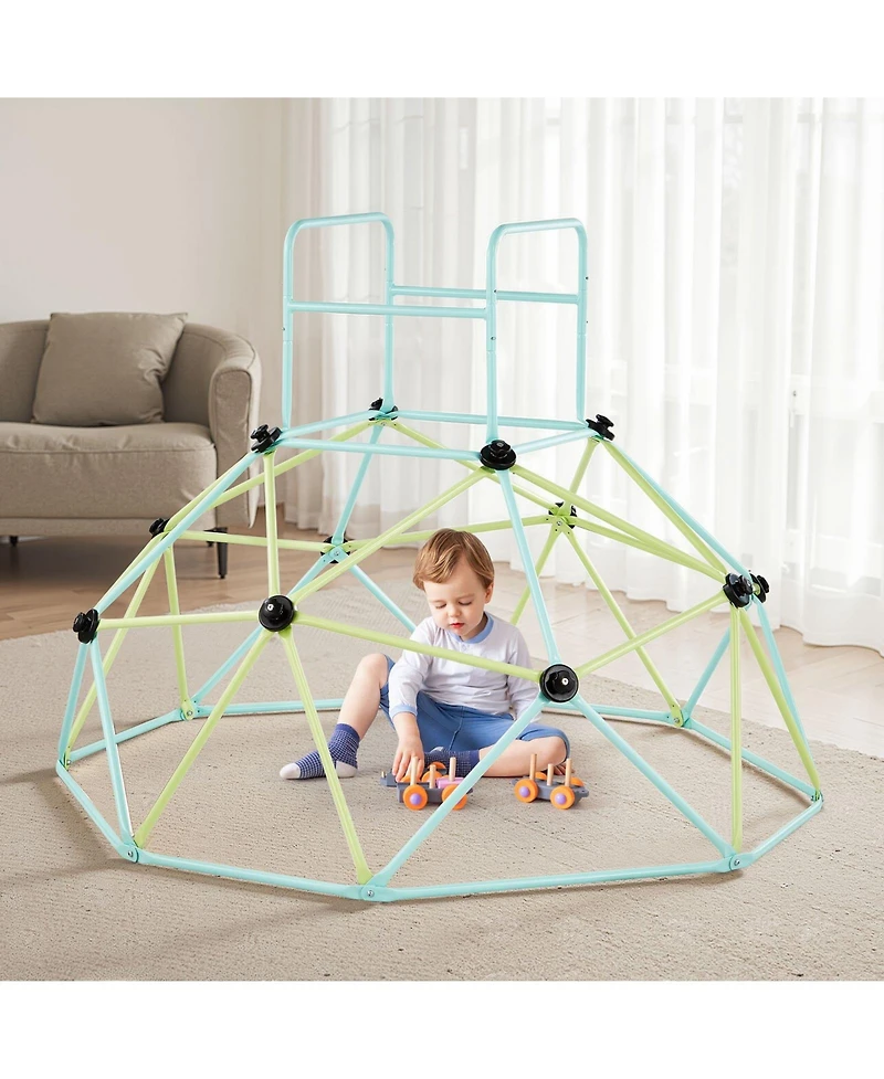 Slickblue Kids Climbing Dome Geometric Indoor-Outdoor, 600 lbs Capacity, Ages 3-10