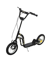 Sevorley Kids Kick Scooter with Adjustable Handlebar, All-Terrain Tires and Non-Slip Deck, Ages 3+