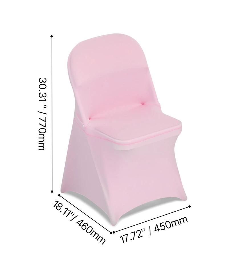 Sugift 50 Piece Spandex Stretch Chair Cover Set for Wedding Reception and Event Seating