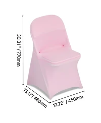 Sugift 50 Piece Spandex Stretch Chair Cover Set for Wedding Reception and Event Seating