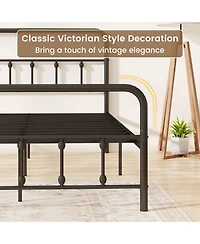 Mecale Bed Frame with Headboard and Under Bed Storage