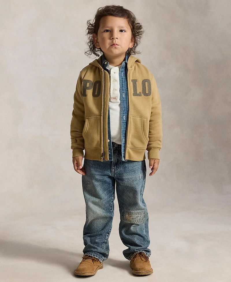 Polo Ralph Lauren Boys' 2T-7 Logo Fleece Full-Zip Hoodie