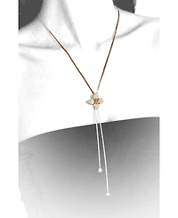 Retro Chic Iris Blossom Adjustable Necklace
