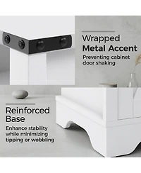 Flynama 2-Pack 16" Farmhouse Charging Nightstand