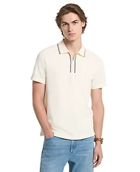 Michael Kors Men's Bubble Knit Tipped Regular-Fit Polo Shirt