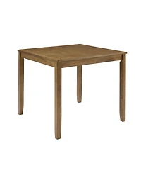 flynama 34.5" Oak Square Dining Table for 2-4 People Small Space Kitchen Table