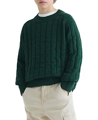 Scalpers Toddler Boys Women's 6-14 Raglan Sleeve Knitted Sweater