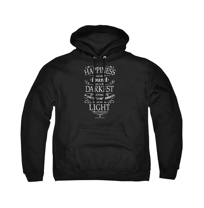 Harry Potter Men's Happiness Quote Pull-Over Hoodie